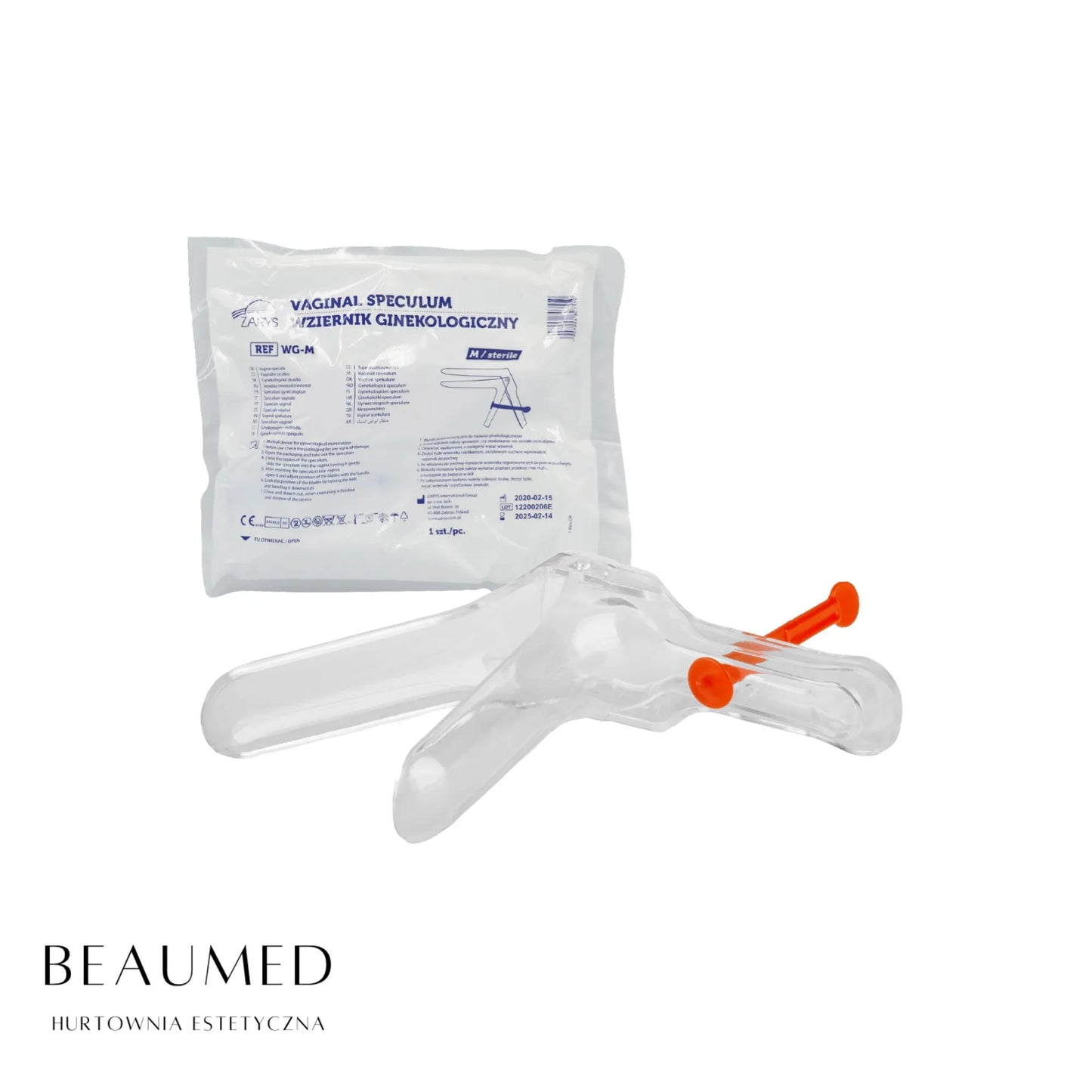 Wziernik ginekologiczny STERYLNY jednorazowy rozm M ZARYS 100szt
