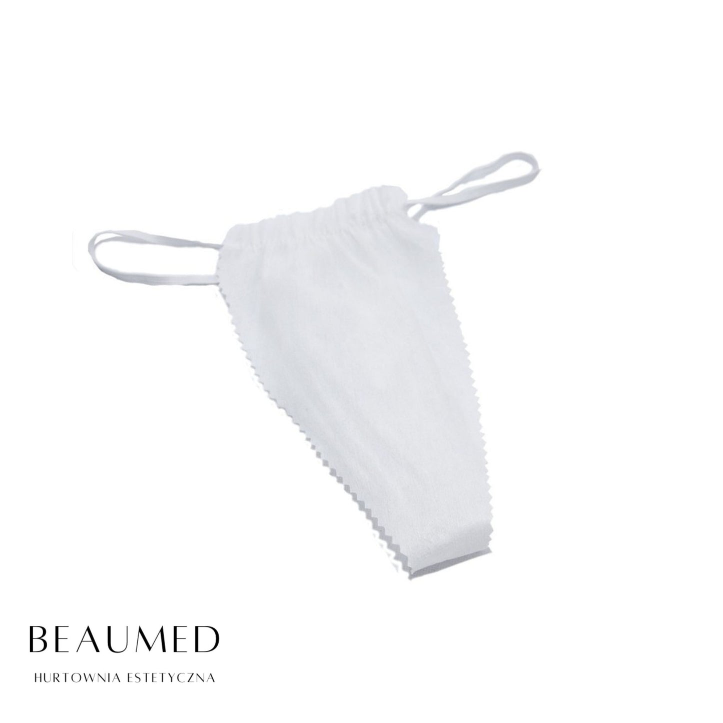 STRINGI JEDNORAZOWE DAMSKIE BIAŁE - (10SZT) Różne rozmiary